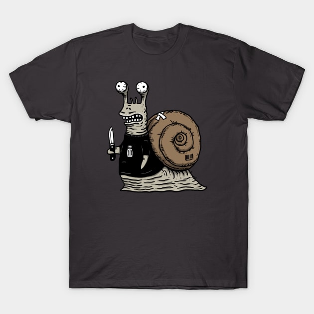 Stabby McSnail T-Shirt by pigboom